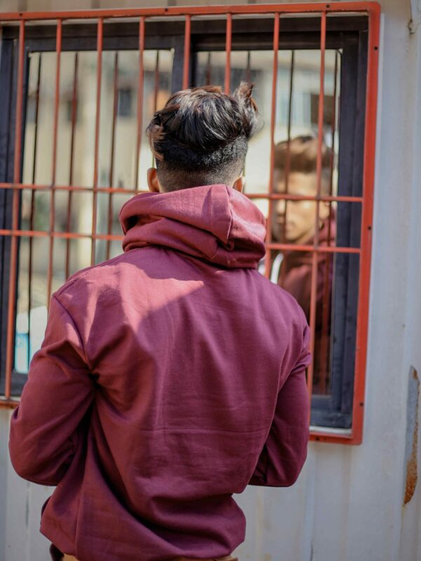Classic Fleece Maroon Hoodie – 280 GSM  100% Cotton