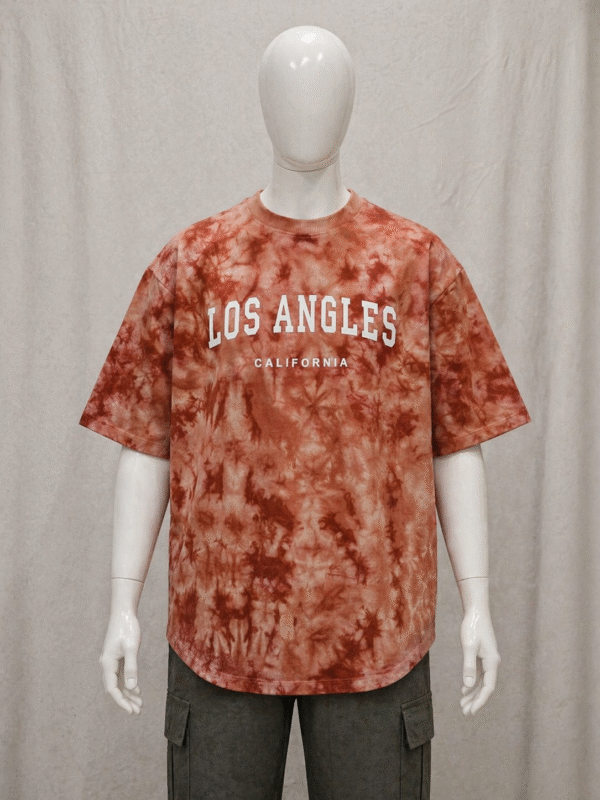 Acid Wash Oversized T-Shirt – Premium Streetwear Fit (Los Angeles Print)